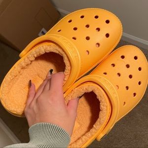 Fur-lined croc